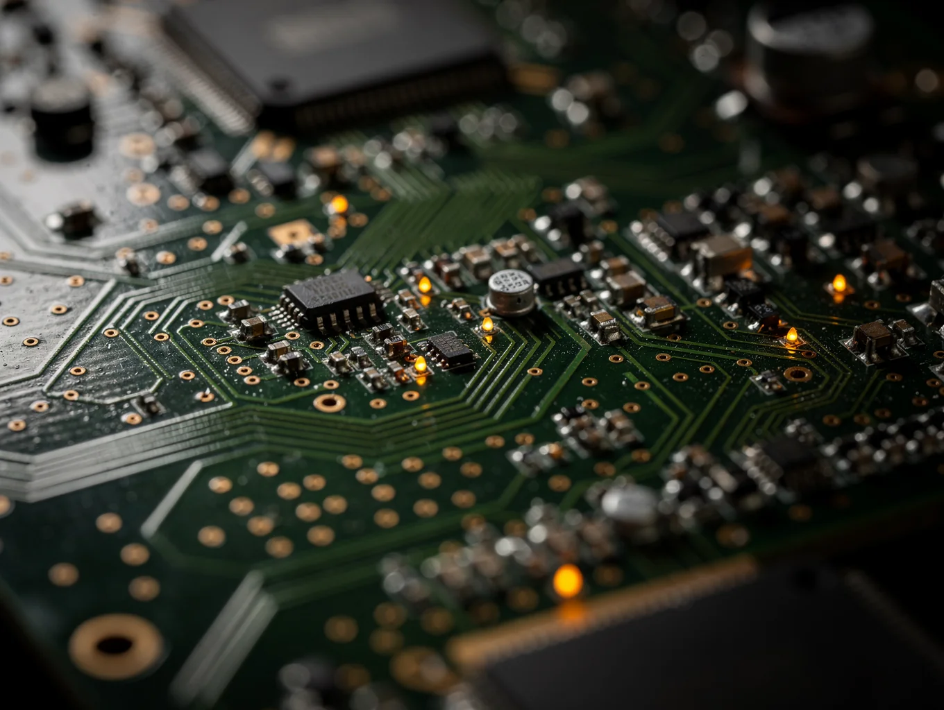 Internal view of a television chassis showing the main logic board
